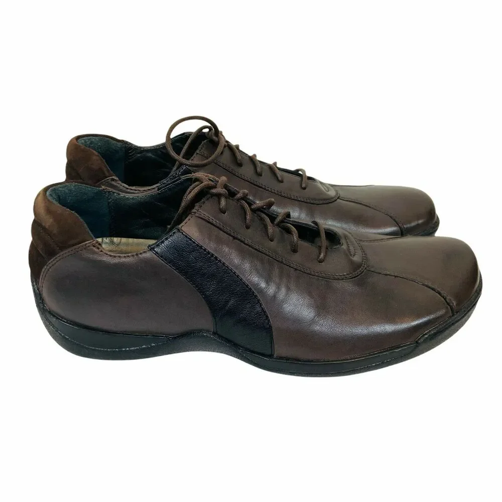 Kenneth Cole Oxford Dress Shoes Men's KMM1009LE Brown Leather Lace Up size 9.5 M